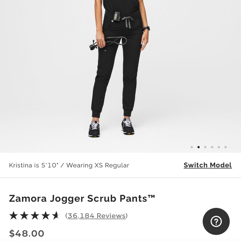 Black Figs Scrubs Jogger Pants
